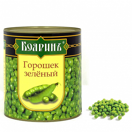 Горошек зеленый консервированный